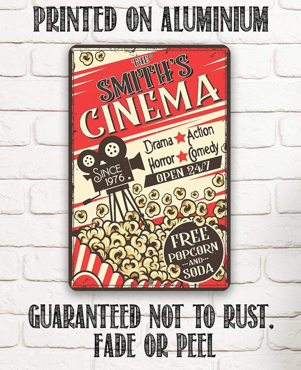 Personalized - Cinema Retro - Metal Sign