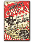 Personalized - Cinema Retro - Metal Sign