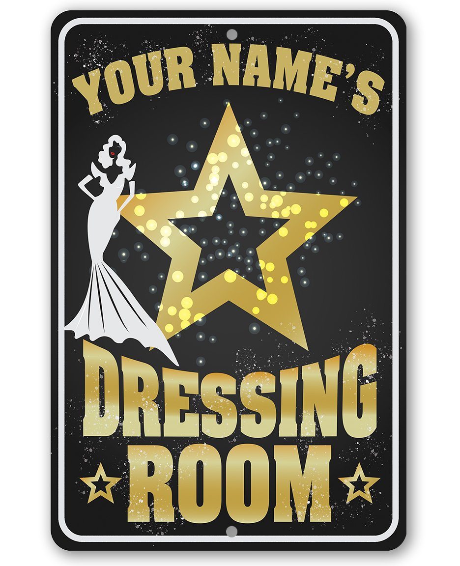 Personalized - Dressing Room - Metal Sign