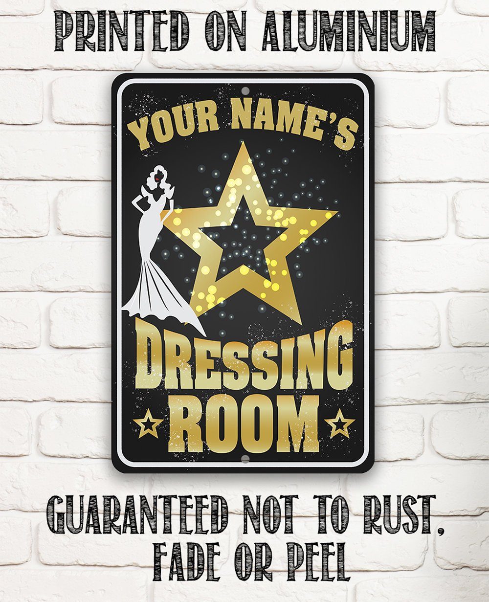 Personalized - Dressing Room - Metal Sign