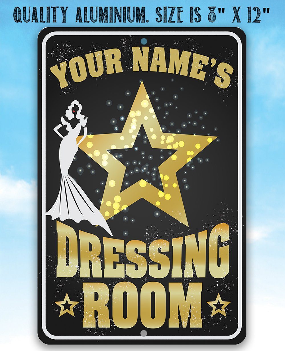 Personalized - Dressing Room - Metal Sign