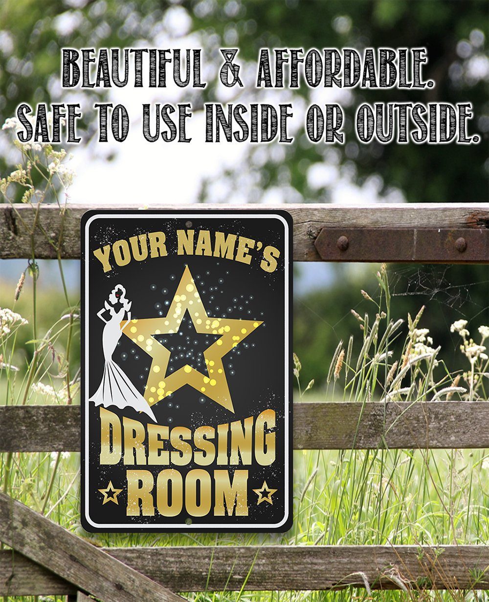 Personalized - Dressing Room - Metal Sign