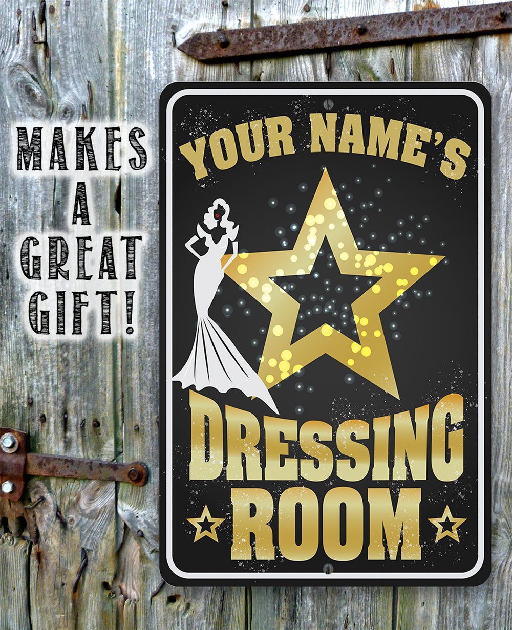 Personalized - Dressing Room - Metal Sign