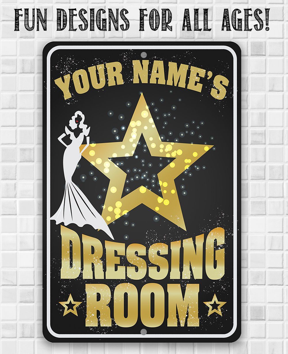 Personalized - Dressing Room - Metal Sign