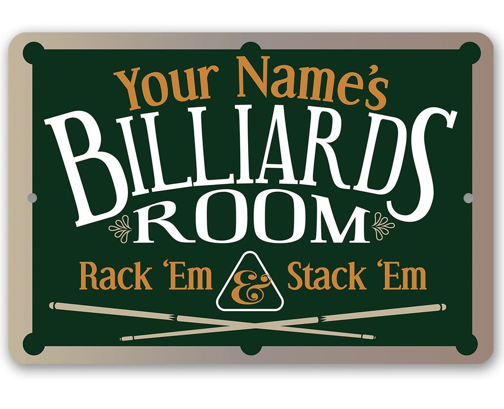 Personalized - Family Pool/Game Room - Metal Sign
