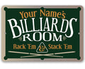 Personalized - Family Pool/Game Room - Metal Sign