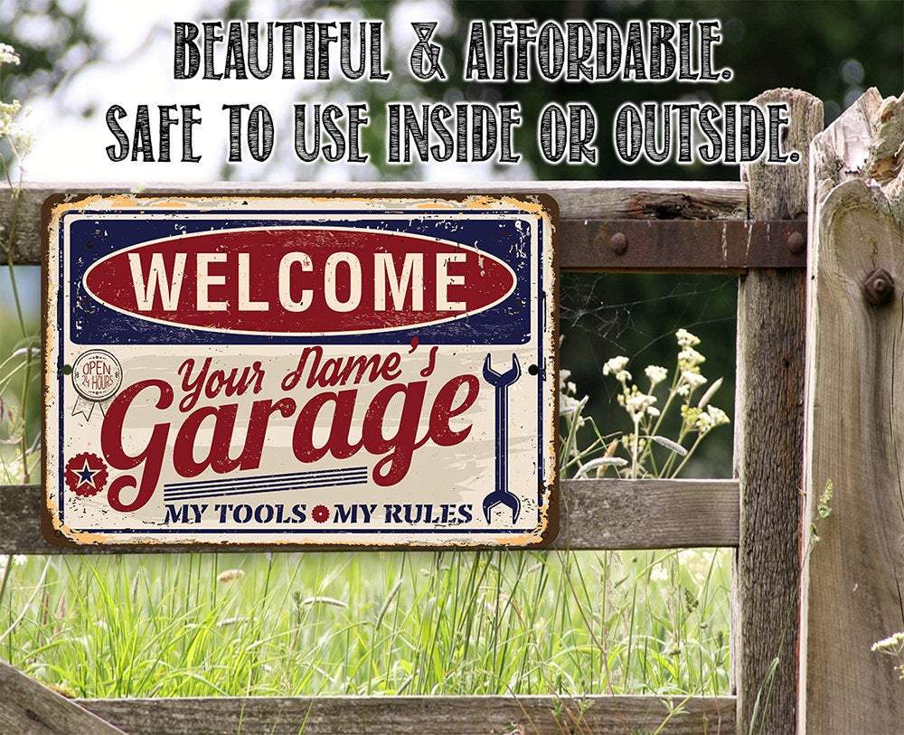 Personalized - Garage - Metal Sign