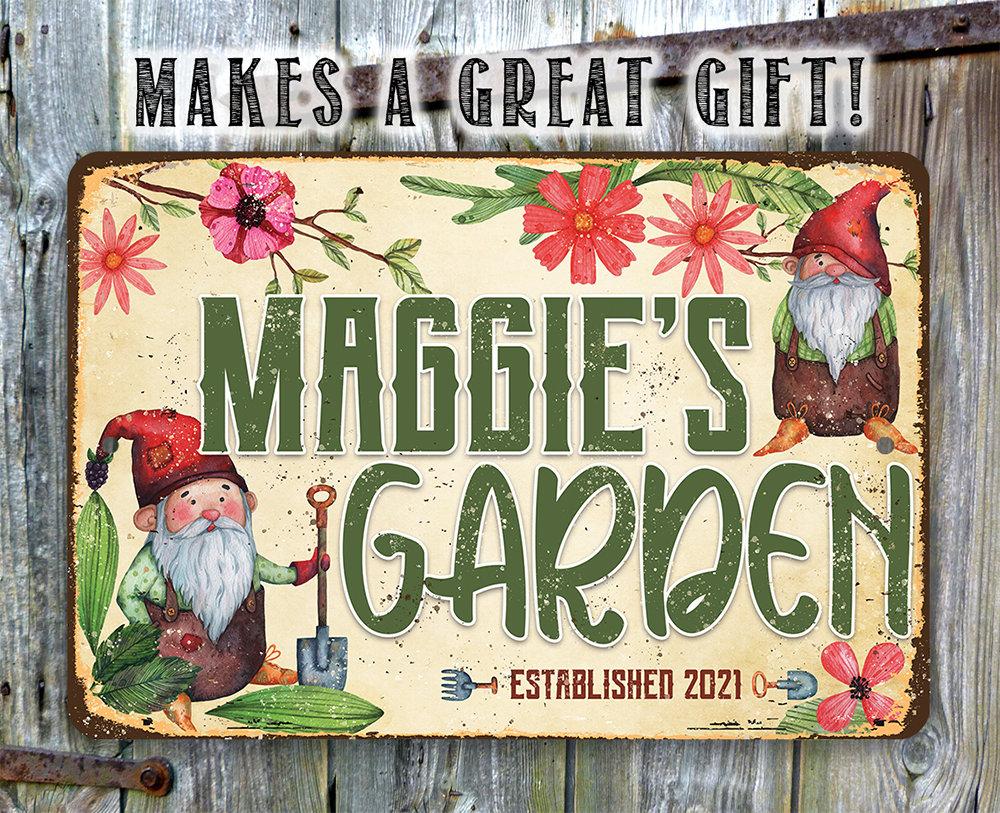 Personalized - Garden Sign - Metal Sign