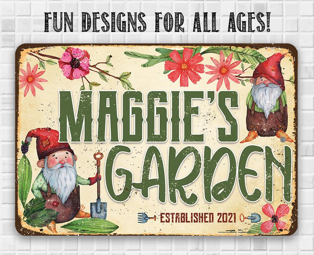 Personalized - Garden Sign - Metal Sign
