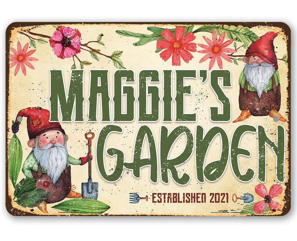 Personalized - Garden Sign - Metal Sign