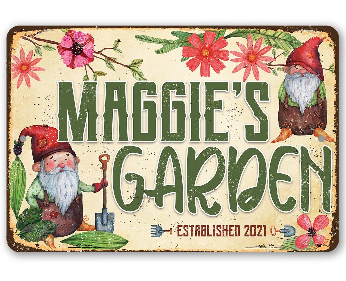 Personalized - Garden Sign - Metal Sign