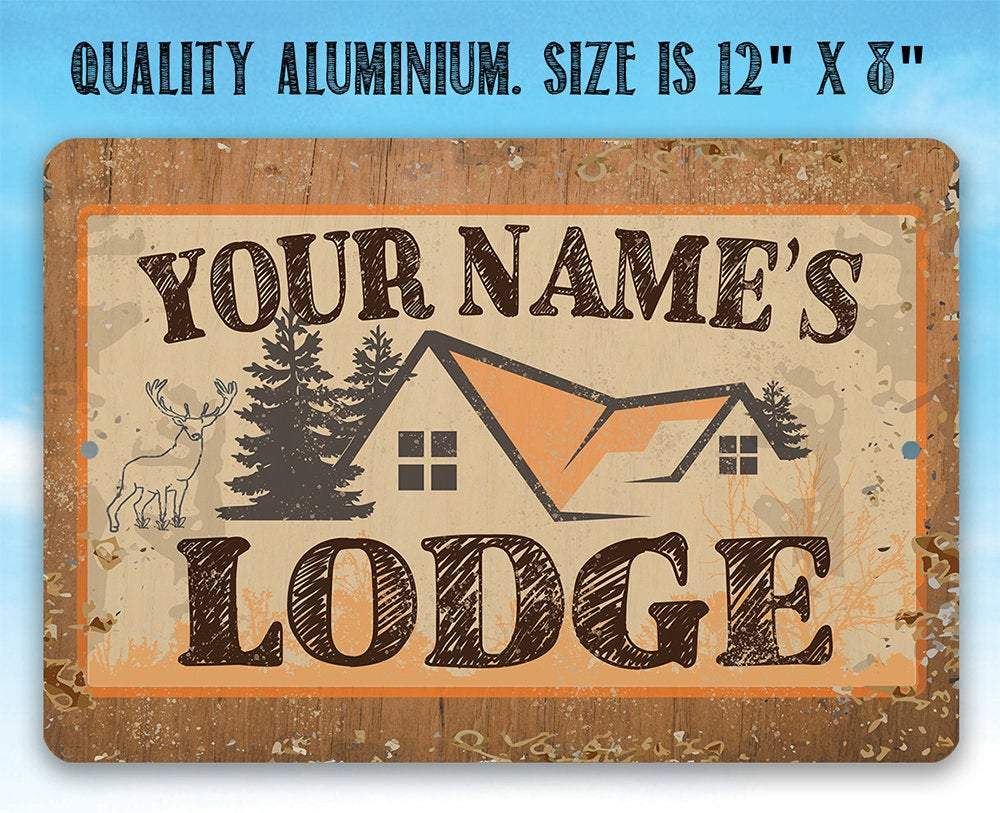 Personalized - Lodge - Metal Sign