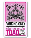 Princess Parking - Metal Sign