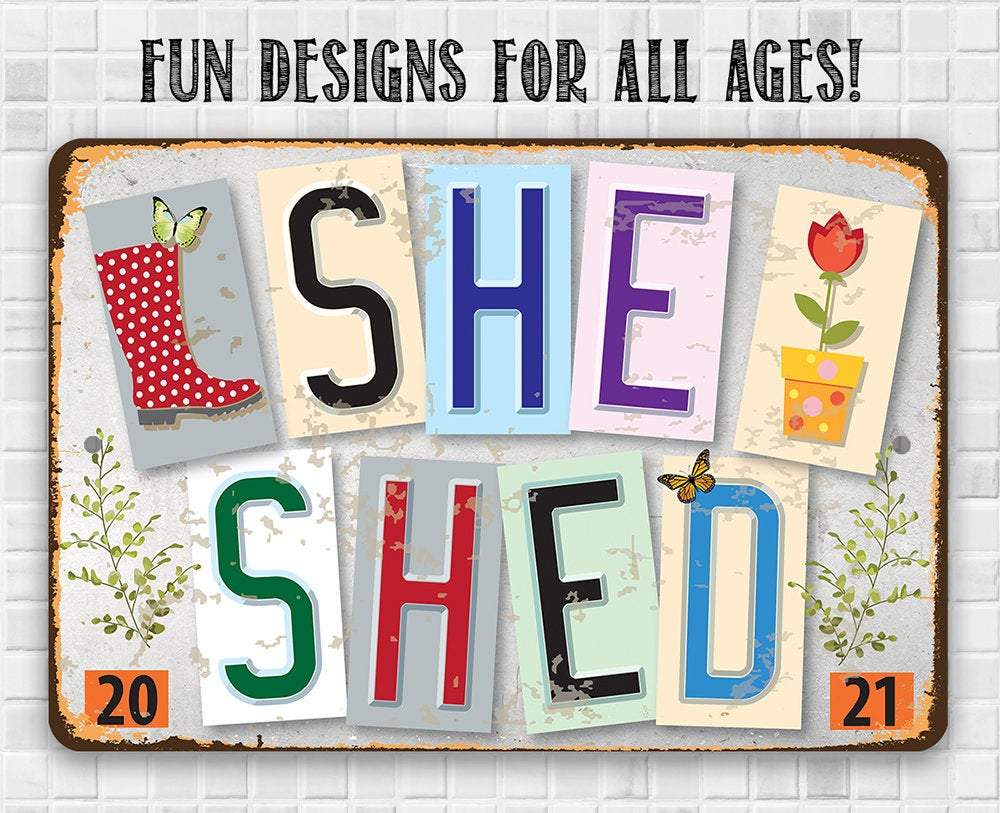 She Shed -Est. 2021- Metal Sign