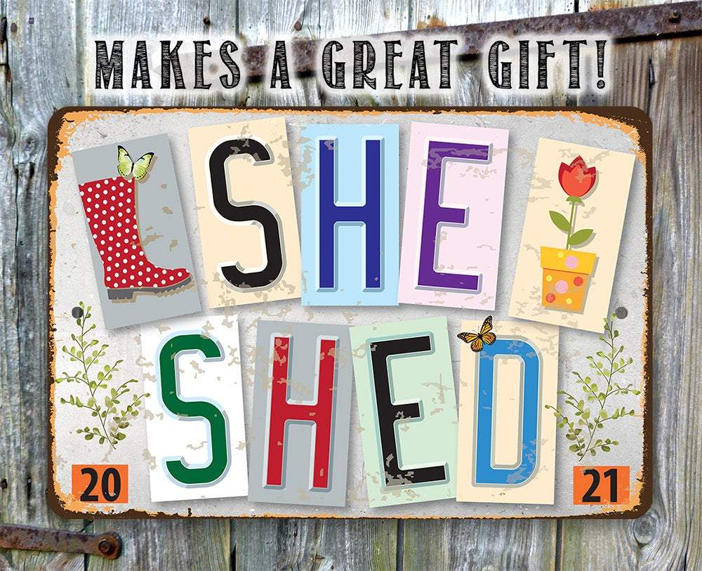 She Shed -Est. 2021- Metal Sign