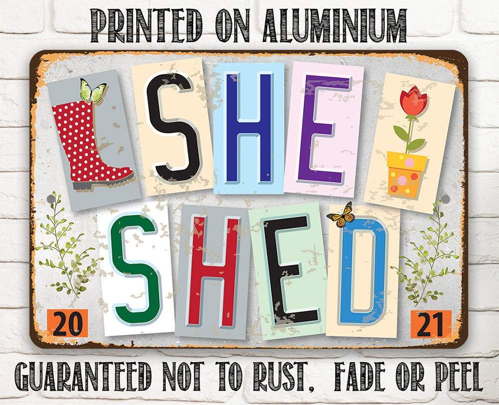 She Shed -Est. 2021- Metal Sign
