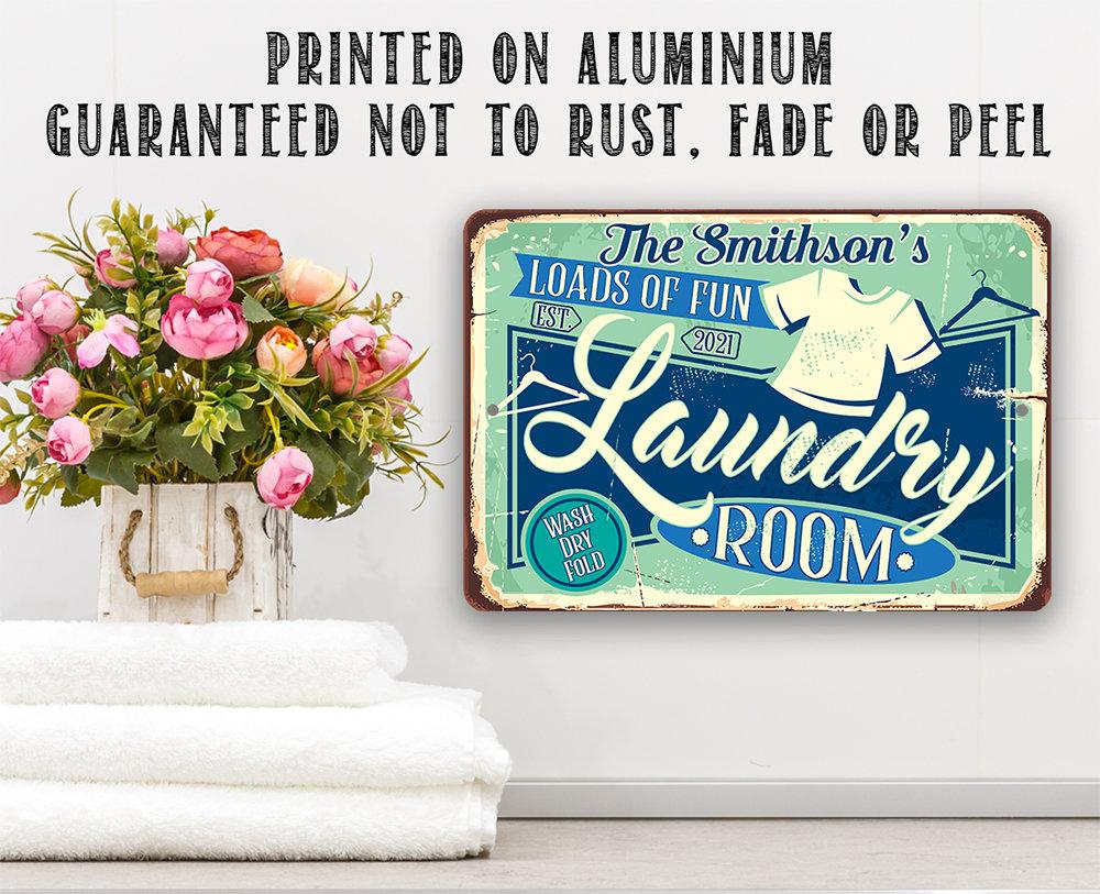 Personalized - The Laundry Room - Metal Sign