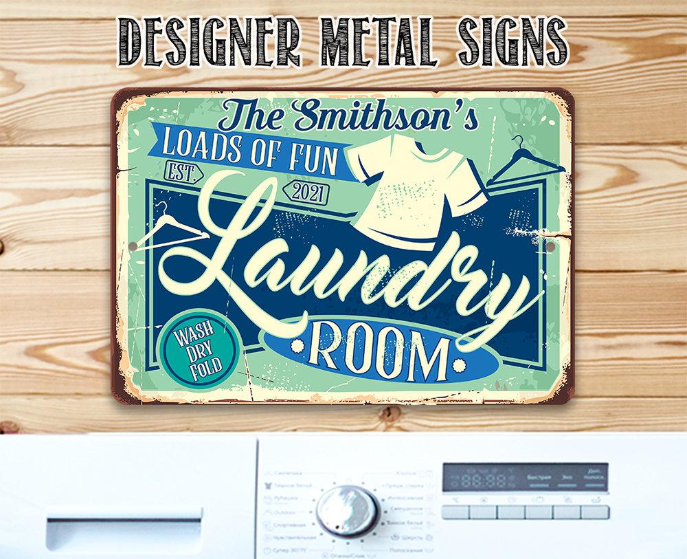 Personalized - The Laundry Room - Metal Sign