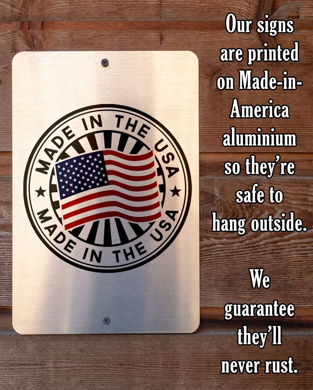 We Don't Limit Happy To An Hour - Metal Sign