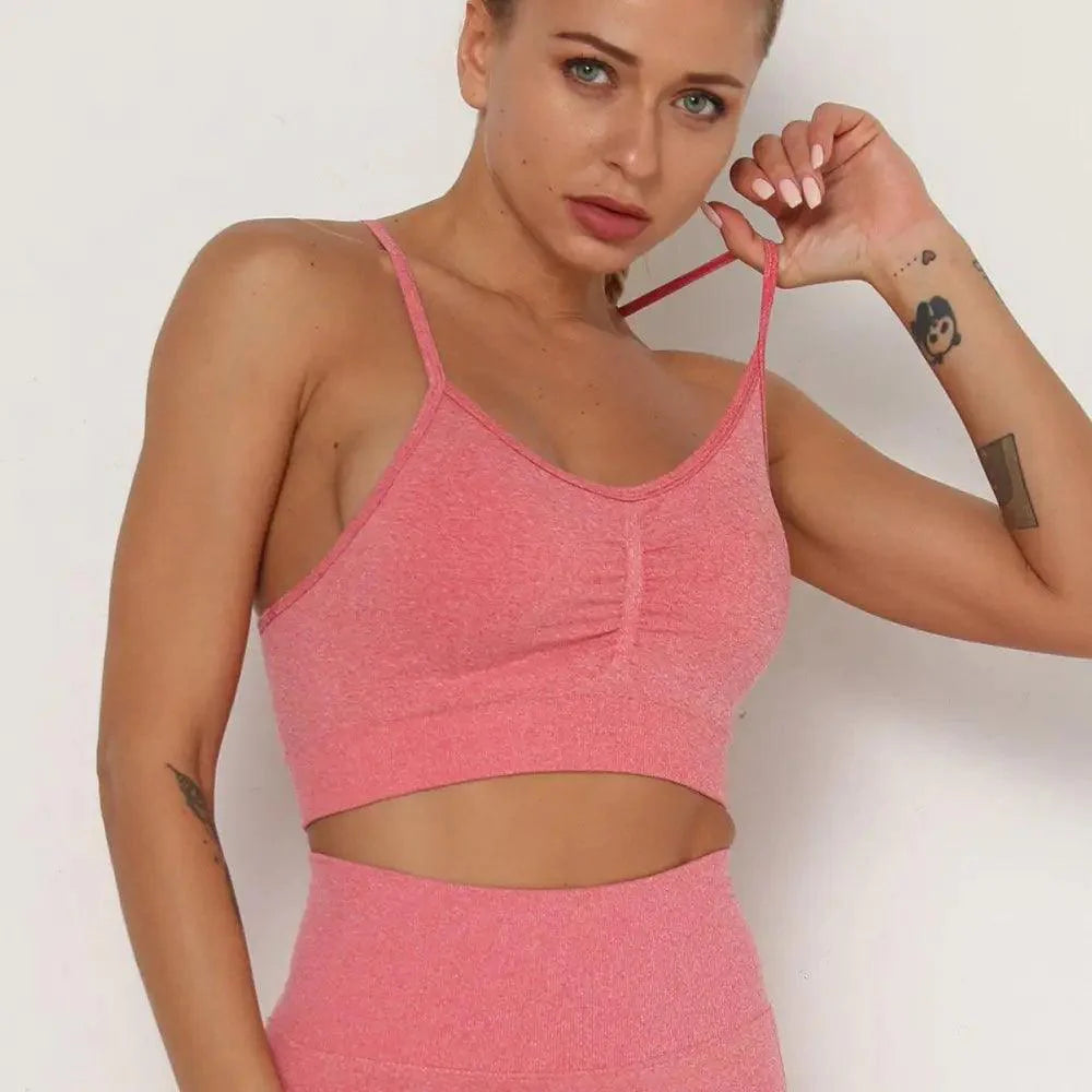 Push Up Sports Tops Fitness For Women And Girls Sport Female Sport Gym Top Padded Gym Brassiere Sports