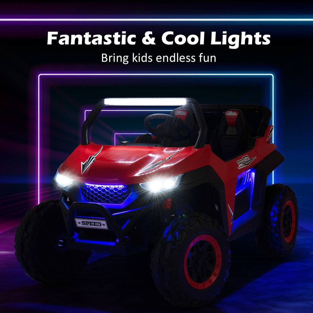 12V 2-Seater Kids Ride on UTV with Slow Start Function Music-Red