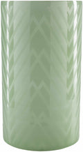 Flynn Green Chevron Glass Decorative Accent - Clearance