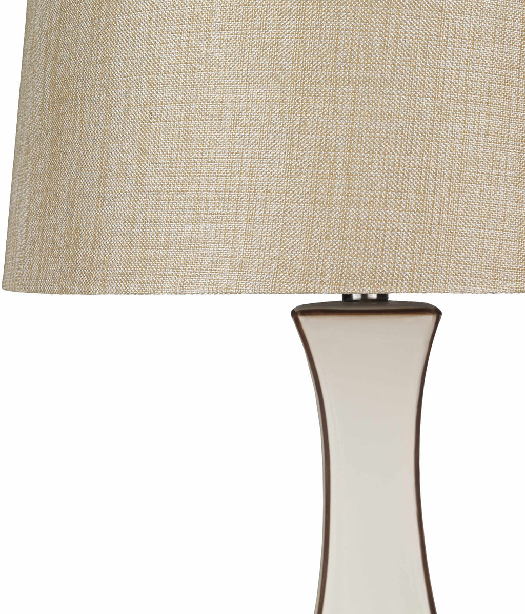 Tuka Tan Ceramic Table Lamp - Clearance
