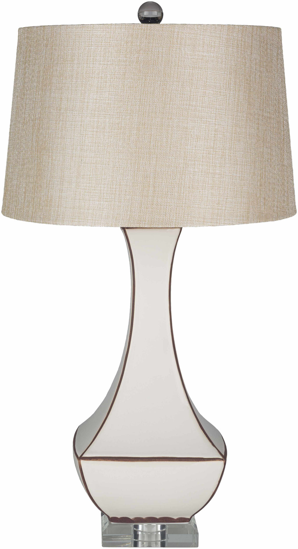 Tuka Tan Ceramic Table Lamp - Clearance