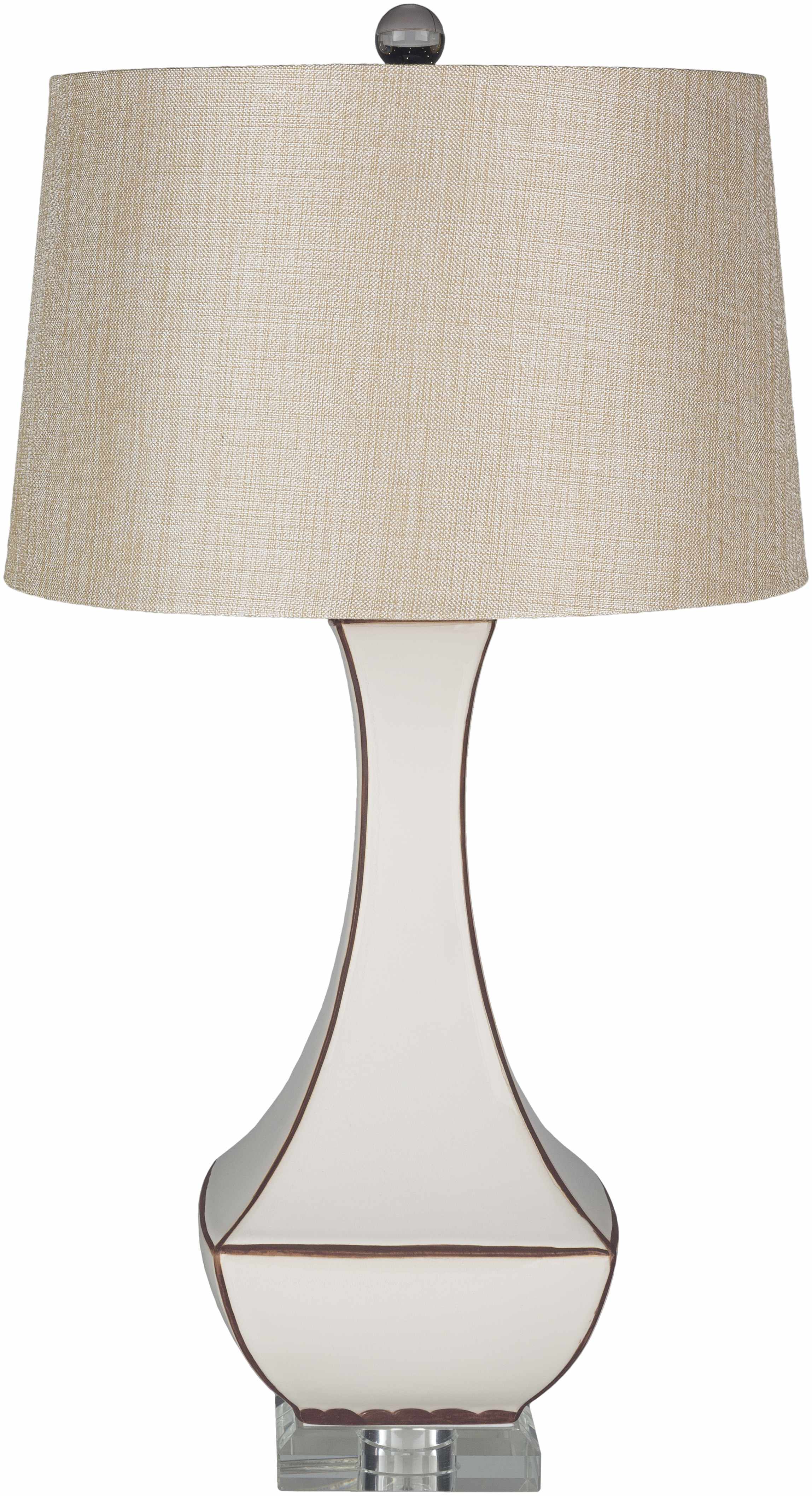 Tuka Tan Ceramic Table Lamp - Clearance