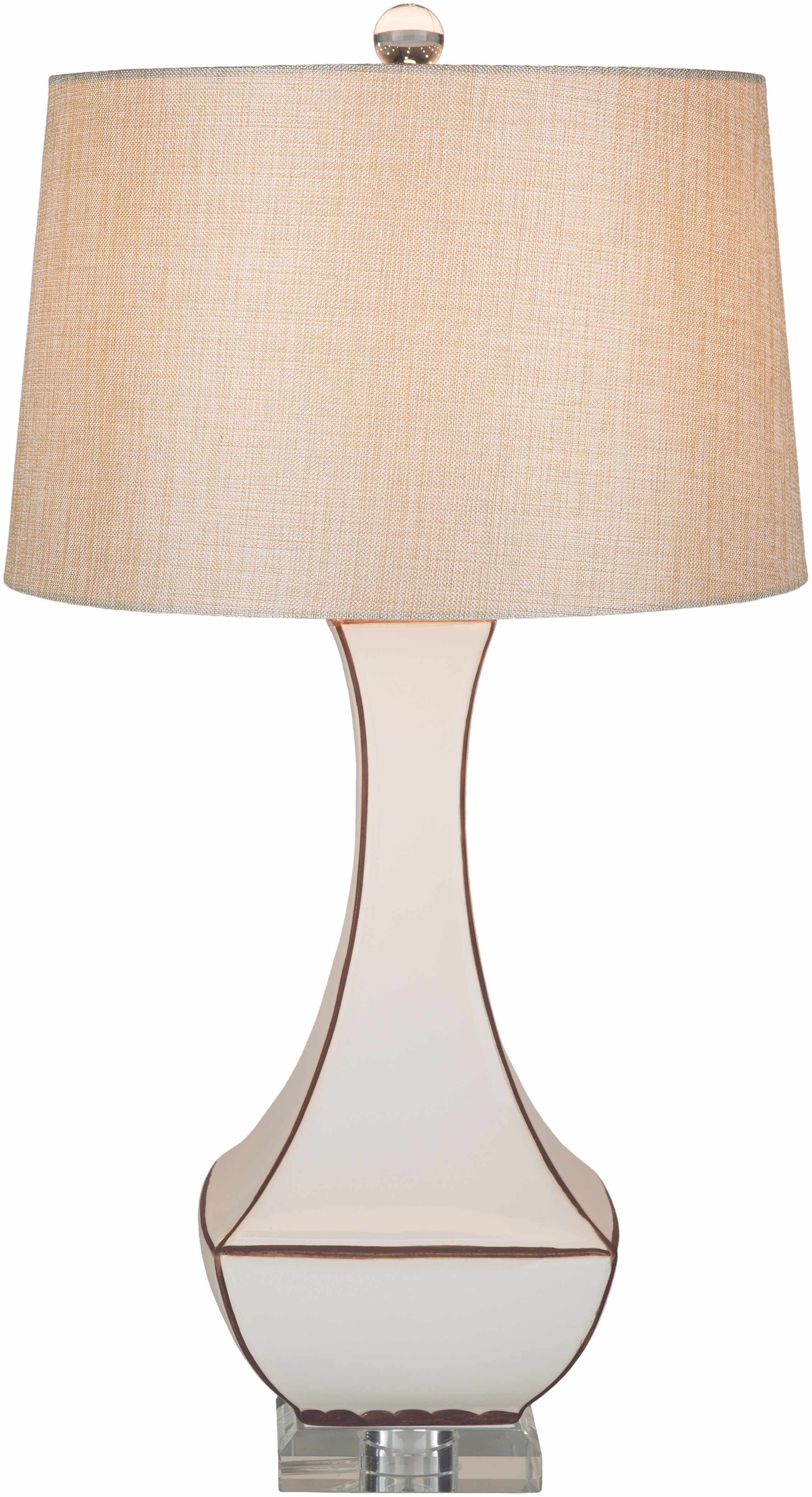 Tuka Tan Ceramic Table Lamp - Clearance