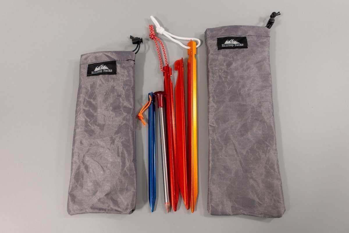 Ultralight Tent Stake Stuff Sack (D50T Tough Stake Bag)