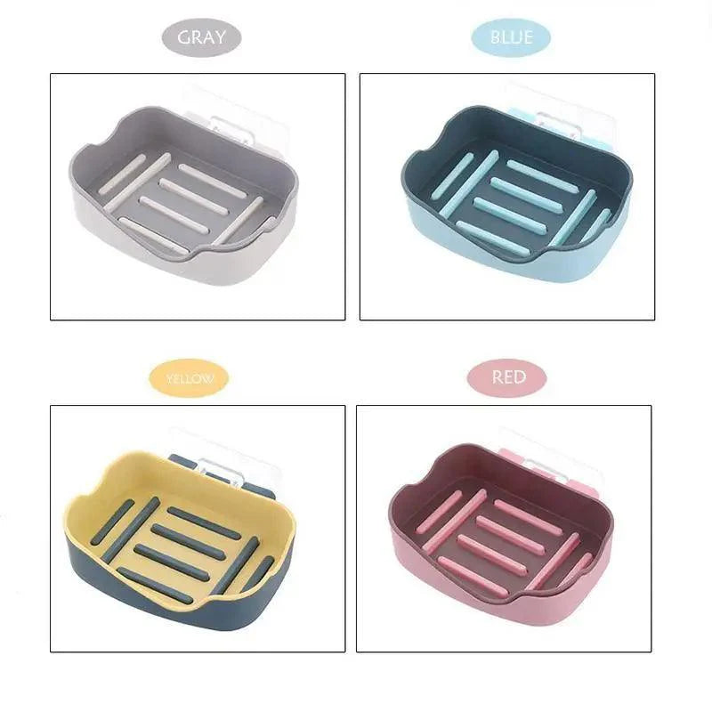 Unique Design Leaf Shape Soap Box Drain Soap Holder Box Bathroom Accessories Toilet Laundry Soap Box Bathroom Supplies Tray Gadgets