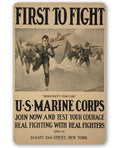 US Marines First to Fight - Metal Sign