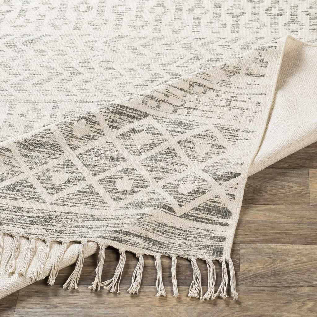 Valyermo Beige Hand Woven Cotton Rug - Clearance