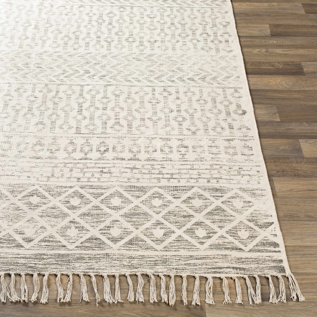 Valyermo Beige Hand Woven Cotton Rug - Clearance