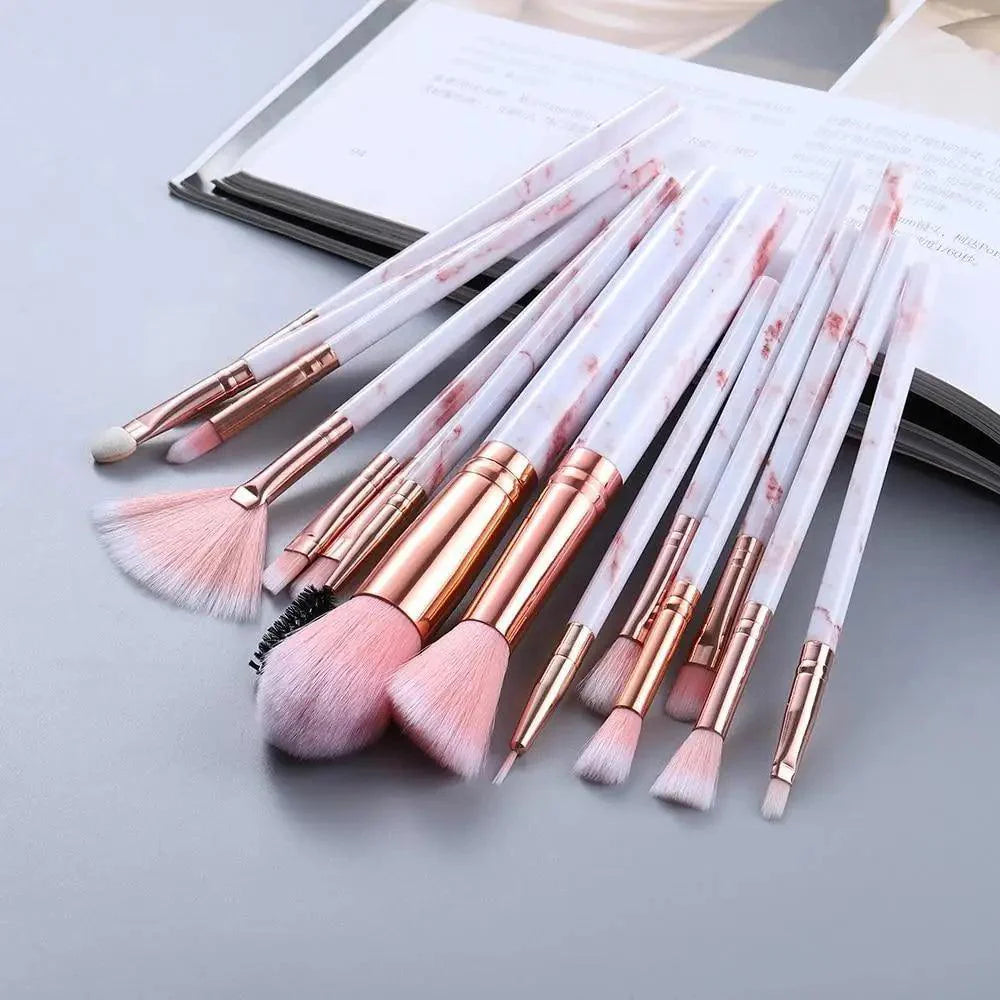 Vintage Style 5/10/15Pcs Makeup Brushes Set Powder Eye Shadow Foundation Blush Blending Make Up Brush Beauty Cosmetic Kit Tools