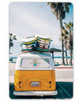 Volkswagen California Dreamin Surf Van - Metal Sign