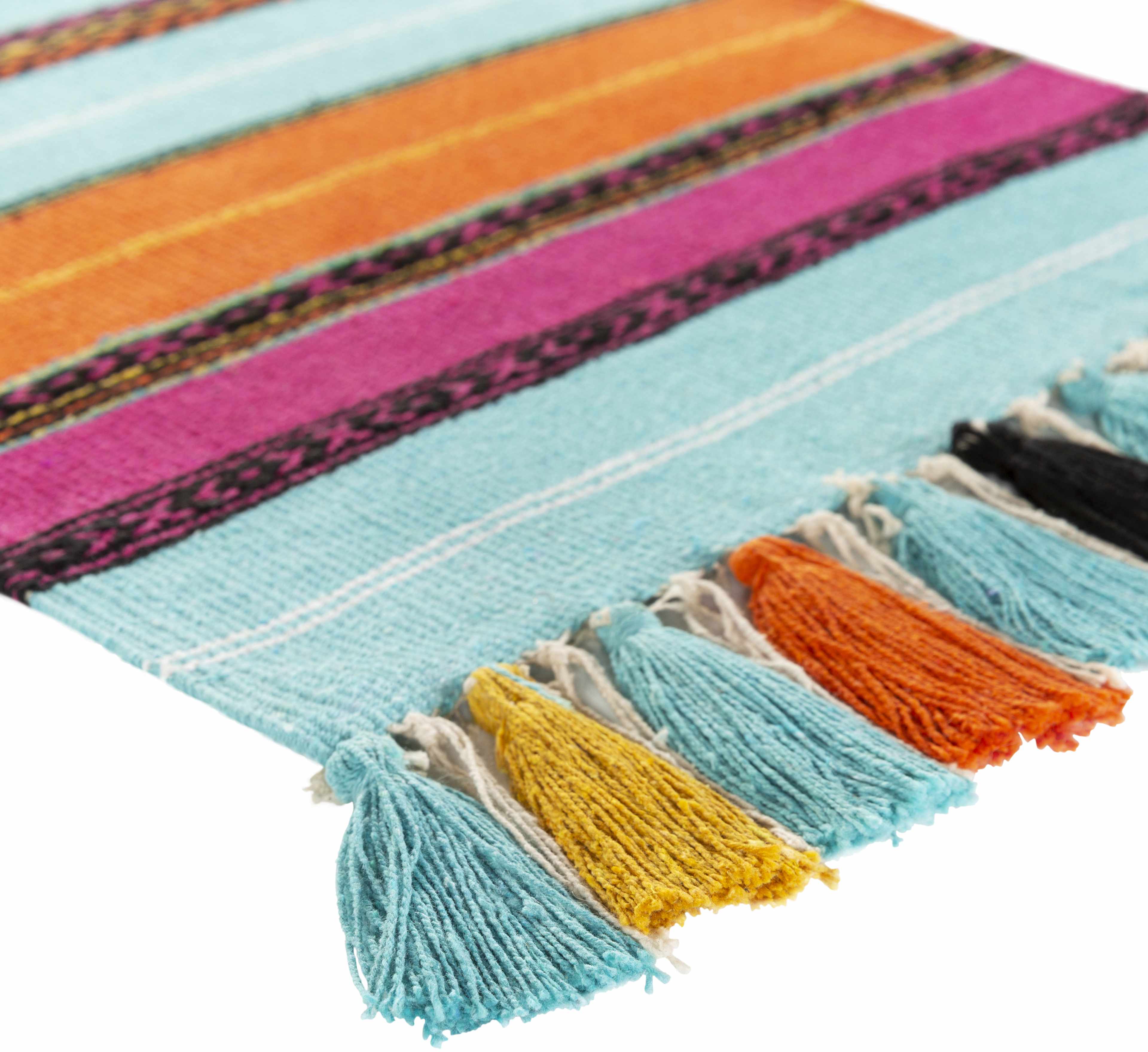 Wiri Multicolor Striped Tassel Wall Hanging - Clearance