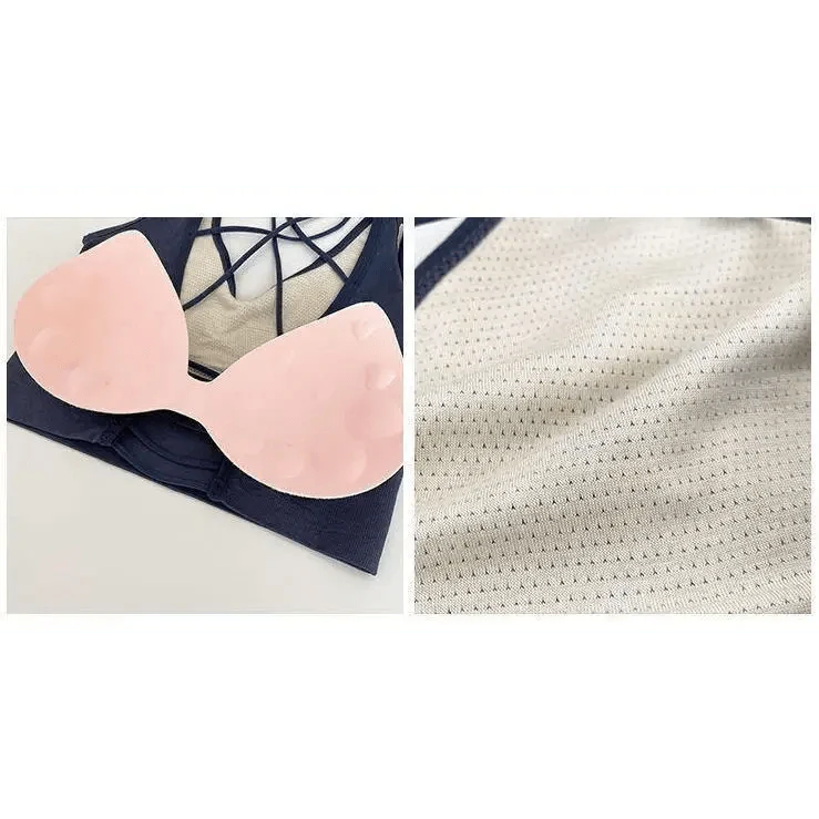 Women Sports Bra Sexy Brathable Sports Top Yoga Bra Push Up Top Female Gym Fitness Sports Underwear Female Seamless bra