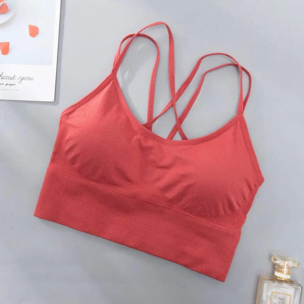Women Sports Bra Sexy Brathable Sports Top Yoga Bra Push Up Top Female Gym Fitness Sports Underwear Female Seamless bra