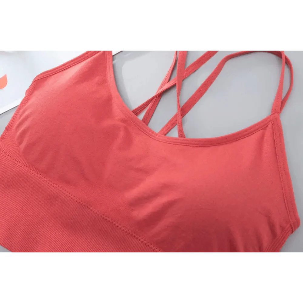 Women Sports Bra Sexy Brathable Sports Top Yoga Bra Push Up Top Female Gym Fitness Sports Underwear Female Seamless bra