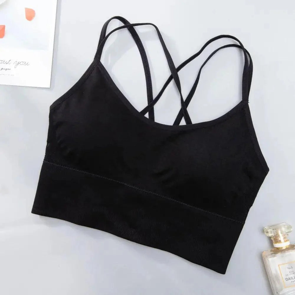 Women Sports Bra Sexy Brathable Sports Top Yoga Bra Push Up Top Female Gym Fitness Sports Underwear Female Seamless bra