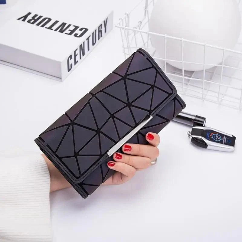 Women Vintage Thin Purses Credit Card Holder With Zipper Pocket Classic Long Wallets For Women