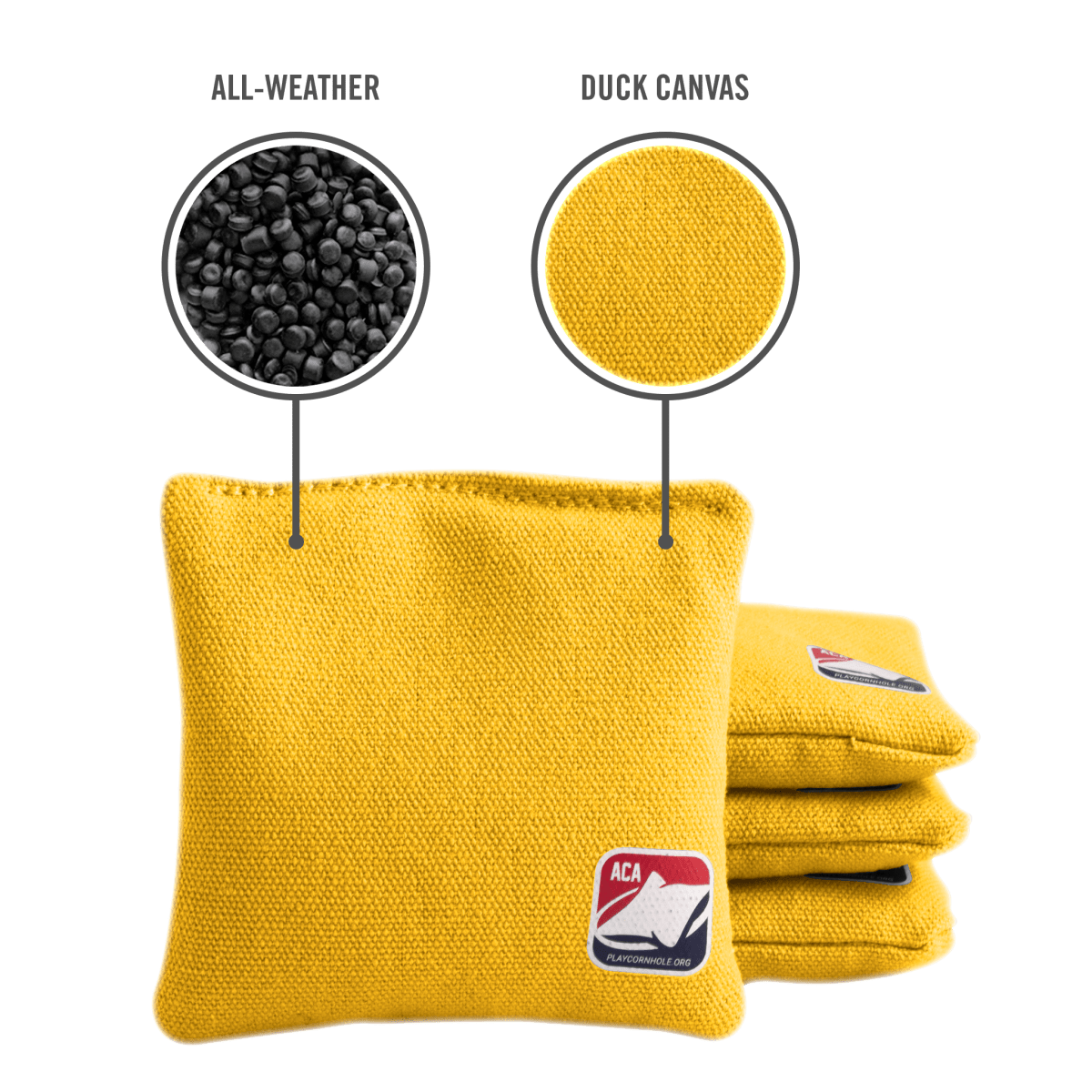 Yellow Daily 44x Cornhole Bags