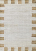 Yuval Dotted Bordered Jute Carpet - Clearance