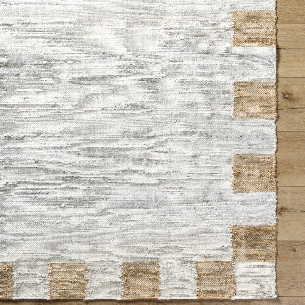Yuval Dotted Bordered Jute Carpet - Clearance