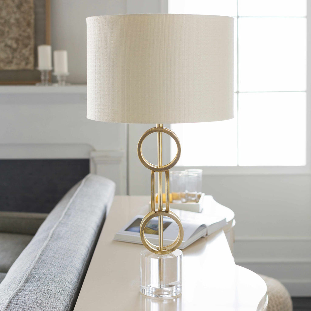 Zell Gold Crystal Table Lamp - Clearance
