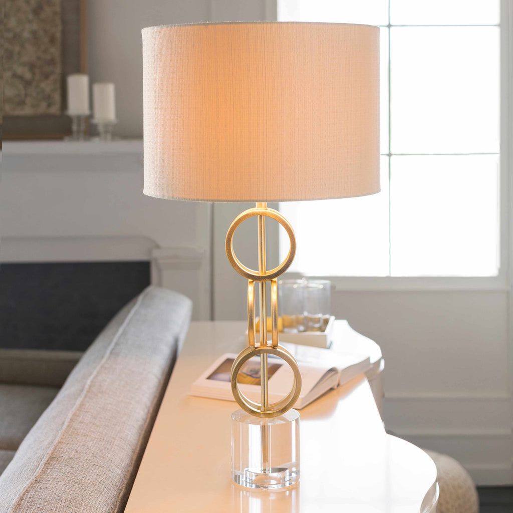 Zell Gold Crystal Table Lamp - Clearance